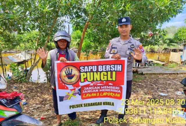 Polsek Sebangau Kuala Laksanakan Sosialisasi Saber Pungli