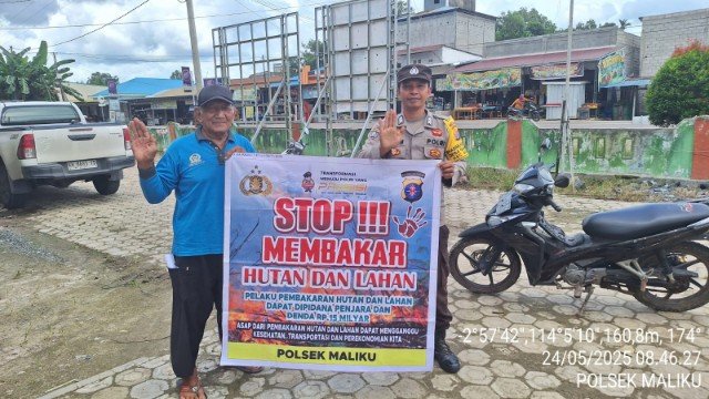 Sosialisasi Larangan Karhutla Kepada Warga Masyarakat di Wilkum