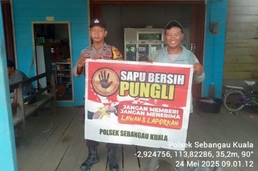 Polsek Sebangau Kuala Laksanakan Sosialisasi Saber Pungli