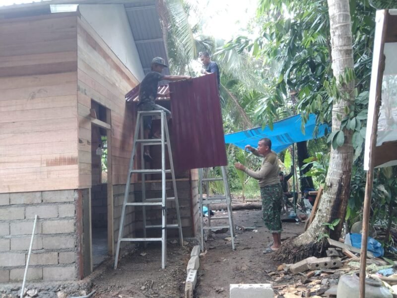 Satgas TMMD ke-124 Kodim 1002/HST Genjot Rehab RTLH,