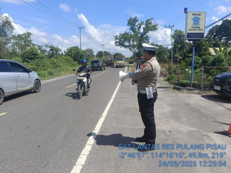 Ciptakan Kamseltibcarlantas, Sat Lantas Polres Pulang Pisau Dikmas Lantas Penling Penluh