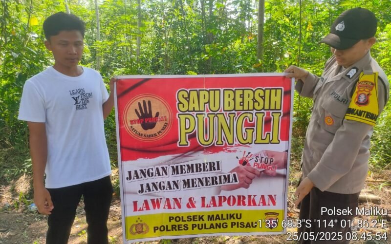 Personel Bhabinkamtibmas Polsek Maliku Sosialisasikan Program Saber Pungli