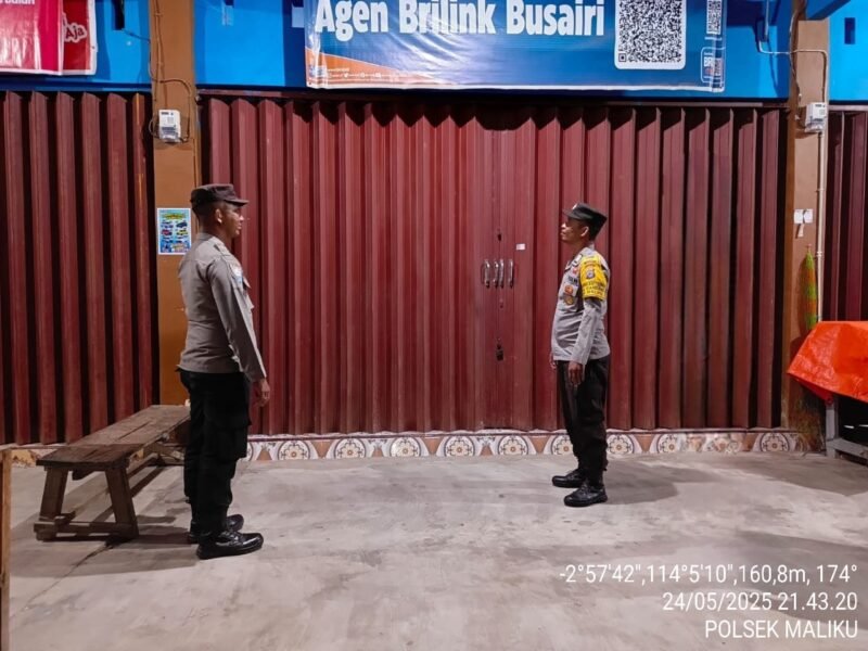Polsek Maliku Maksimalkan Kegiatan Patroli Malam di Wilkumnya.