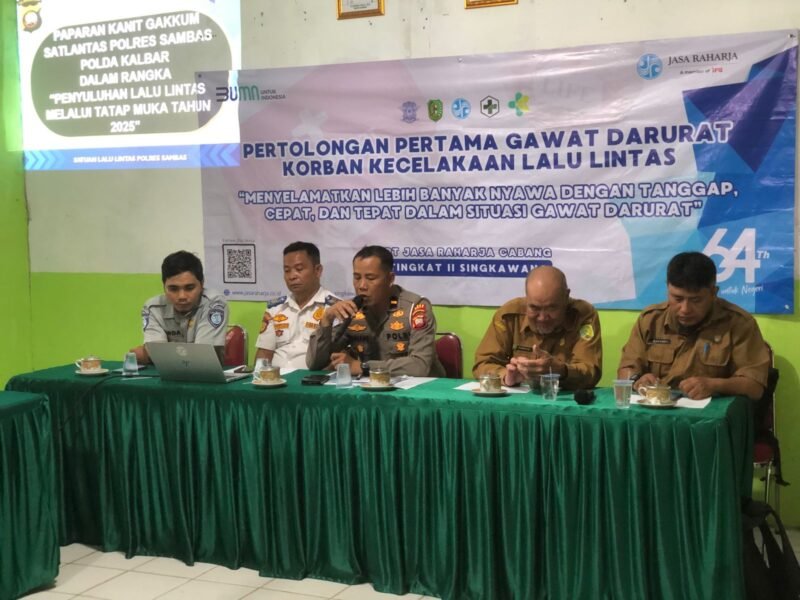 Jasa Raharja Gelar, Pelatihan PPGD di Pemangkat, Wujudkan Masyarakat Tanggap Darurat Kecelakaan