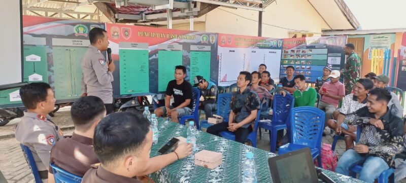 Satgas TMMD ke-124 Kodim 1002/HST Gandeng Polres HST Gelar Sosialisasi Pencegahan Narkoba