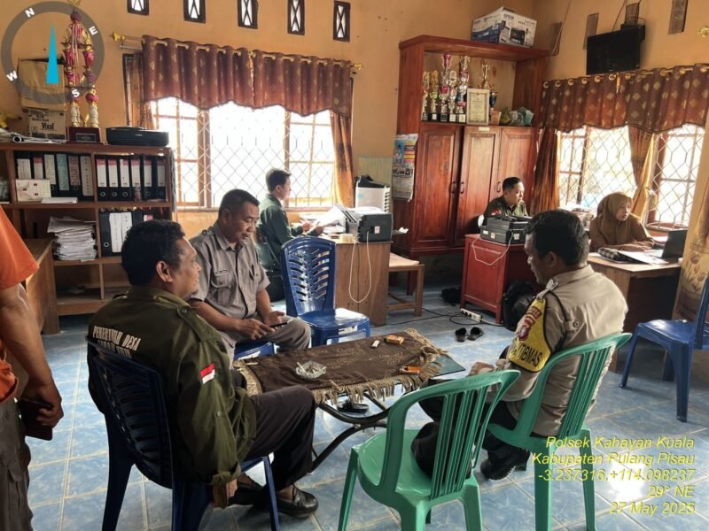 Polsek Kahayan Kuala, lakukan sosialisasi kepada warga terkait Tindak Pidana Perdagangan Orang