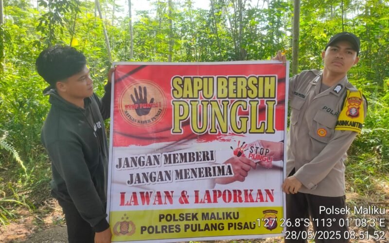 Polsek Maliku, Sosialisasikan Program Larangan Pungli di Desa Binaannya