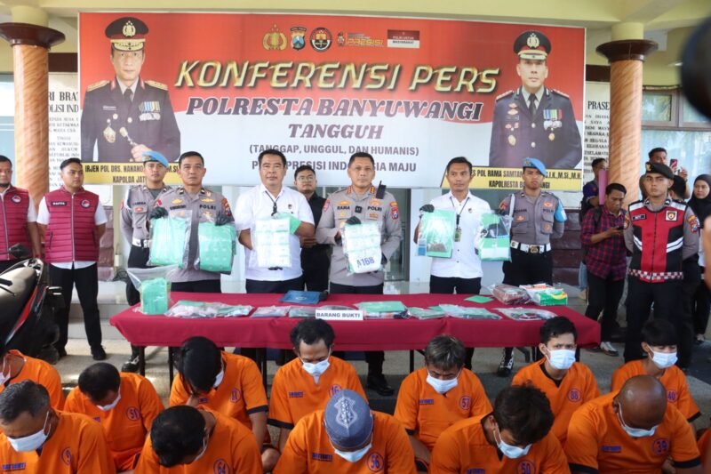 Polresta Banyuwangi Ungkap Kasus, Narkoba Sita 2 Kilogram Sabu