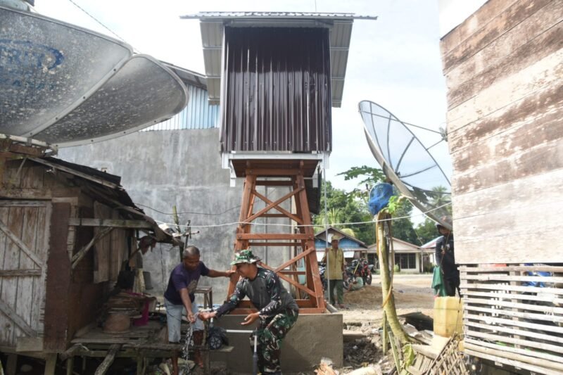 Program Unggulan KASAD, TNI Manunggal Air Bersih di TMMD ke-124 Kodim 1002/HST Terus Dikebut