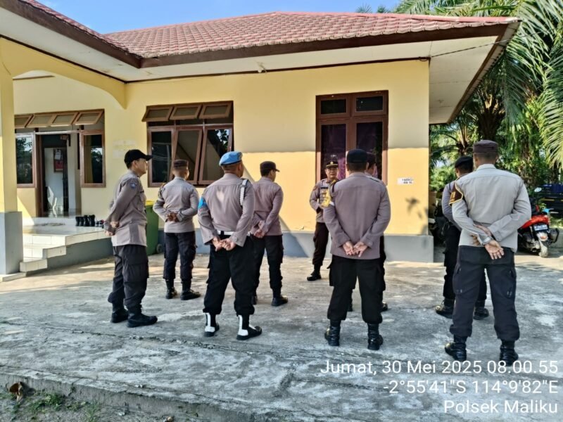 Kapolsek Maliku Pimpin Apel, Stand By On Call di Wilkumnya dalam rangka Antisipasi Bencana