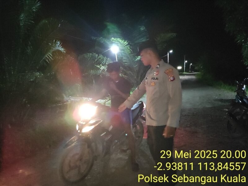 Polsek Sebangau Kuala, laksanakan kegiatan KRYD di wilayah kecamatan Sebangau Kuala