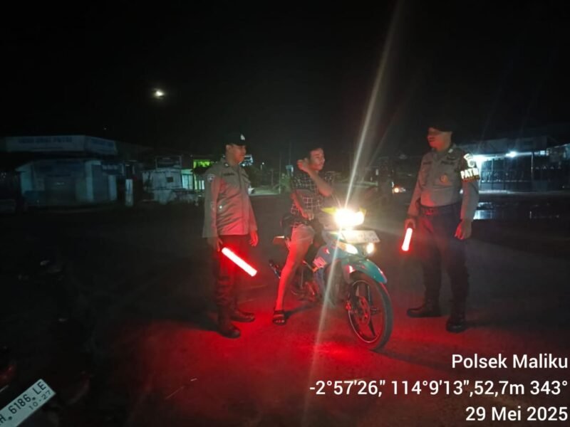Polsek Maliku Rutin, Laksanakan KRYD Meminimalisir Potensi Gangguan Kamtibmas