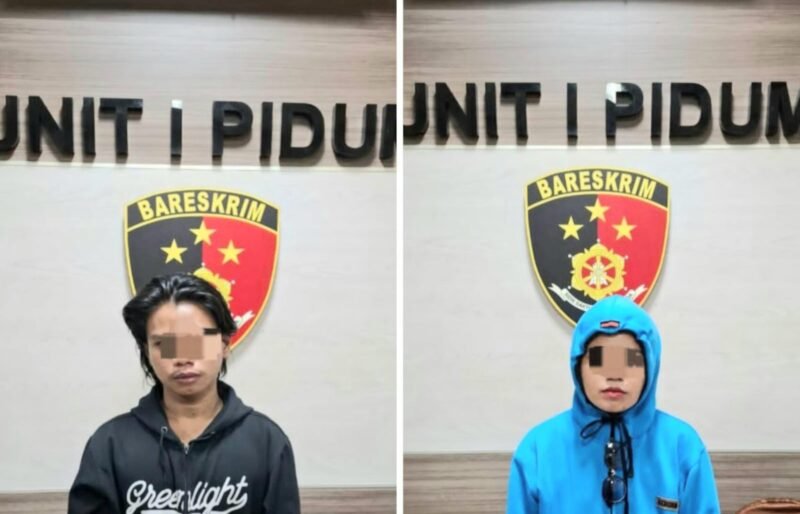 Polres Gresik Amankan, Sejoli Gasak Motor Modus Bakar Daging Kurban di Panceng
