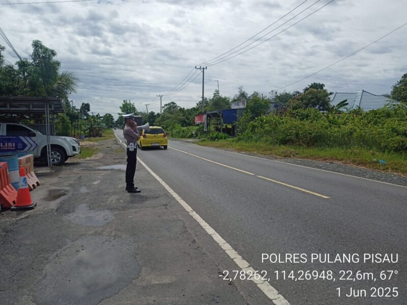 Sat Lantas Polres Pulang Pisau Gelar Dikmas Lantas Penling