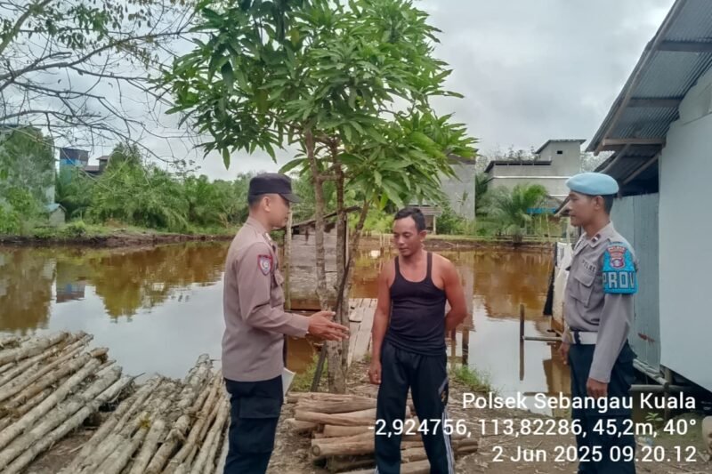 Polsek Sebangau Kuala, Mensosialisasikan Himbauan Melarang Membakar Hutan atau lahan kepada Masyarakat