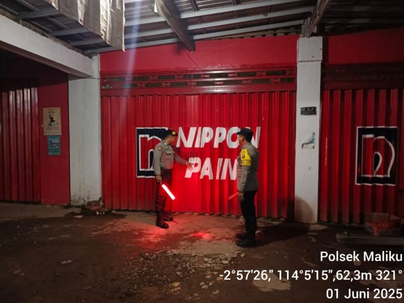 Polsek Maliku Laksanakan Patroli, Malam dalam rangka Jaga Stabilitas Kamtibmas di Wikumnya