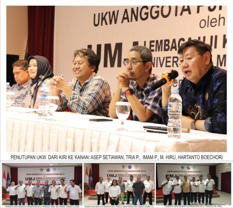 PJI Pelopor UKW, di Jatim dan Jabar Seluruh Peserta UKW PJI Angkatan ke-9 Kompeten