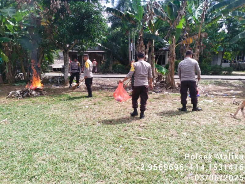 Personel Polsek Maliku, Melaksanakan Kegiatan Polisi Peduli Masalah Sosial (PPMS) di Wilkumnya
