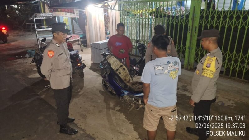 Antisipasi Potensi Gangguan Kamtibmas, di Wilkumnya, Polsek Maliku Konsisten Melaksanakan Kryd