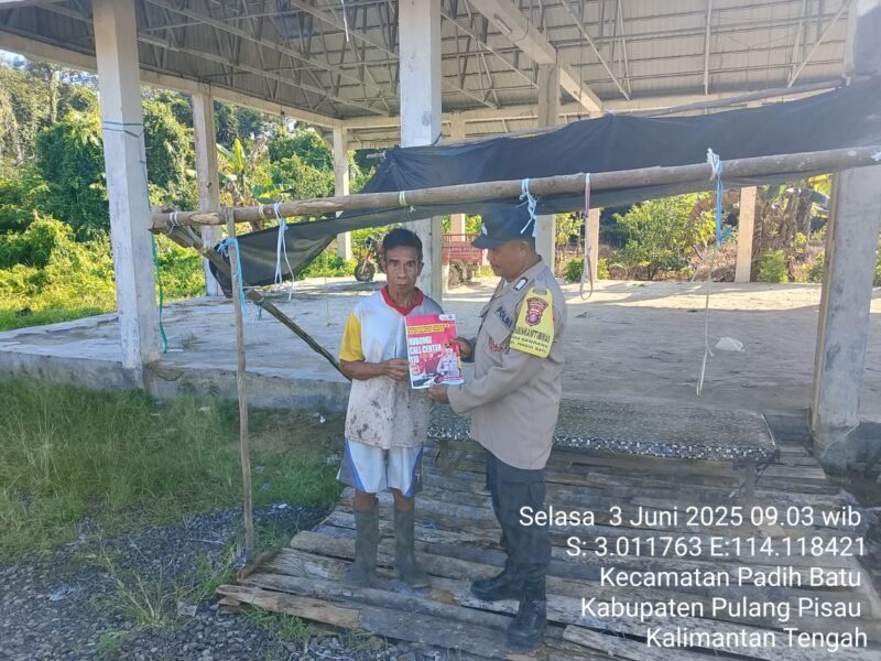 Polsek Pandih Batu, Laksanakan Sosialisasi Call Center di Polsek Pandih Batu