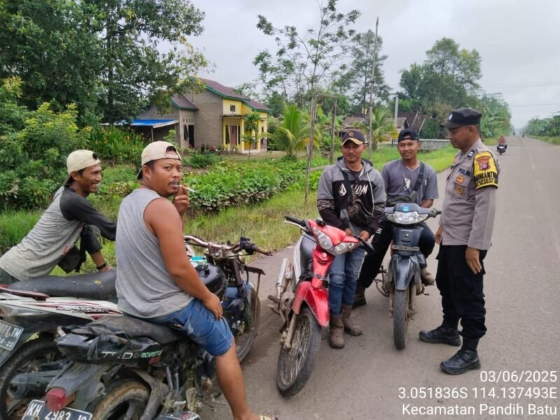 Personil Polsek Pandih Batu, Melaksanakan Kegiatan, Polisi Peduli Masalah Sosial dengan aksi Polri Peduli Pengangguran
