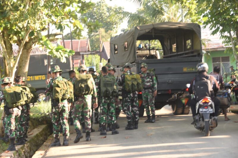 Program TMMD Ke-124 di Haruyan Berakhir, Prajurit Yonif 621/Manuntung Kembali ke Induk Pasukan