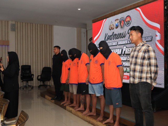 Polrestabes Surabaya Amankan, Lima Pelaku Preman Ormas