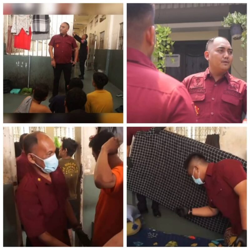 Menjelang Hari Raya Idul Adha, Hengki Giantoro ,Dan Staf KPR, Komandan Jaga Malam Mengadakan Penggeledahan Seluruh Blok Hunian Rutan Medaeng