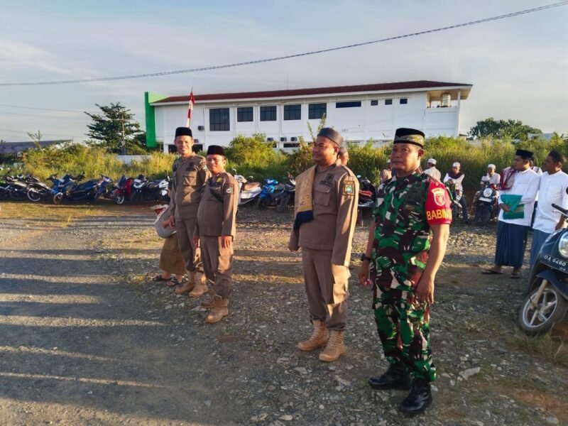 Sinergitas Personel Kodim 1009/Tla, Polres Tala Serta Pihak Terkait Amankan Jalannya Sholat Idul Adha