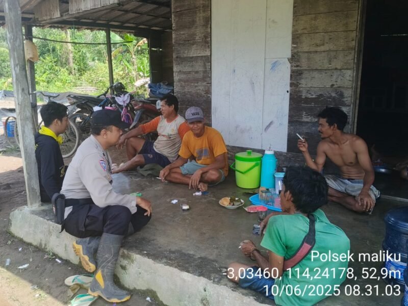 Bhabinkamtibmas Polsek Maliku Sampaikan Himbauan Kamtibmas untuk Masyarakat Kec. Maliku