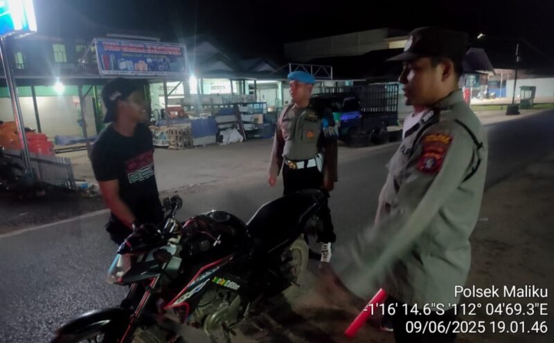 Konsisten Laksanakan Kryd diwilkumnya Kamtibmas di Wilkum Polsek Maliku tetap Kondusif.