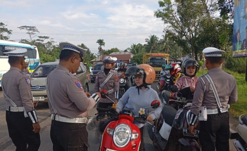 Razia Gabungan, Satlantas dan UPTPPD Pulang Pisau: Wujudkan Masyarakat Tertib Pajak dan Lalin