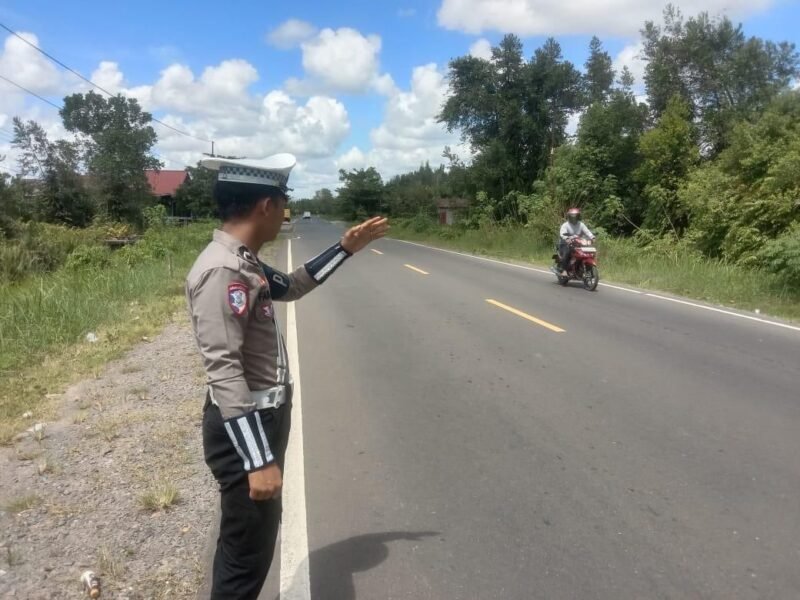 Patroli Satlantas Polres Pulang Pisau Giat Patroli Wilayah Pantau Lokasi Rawan Laka Lantas