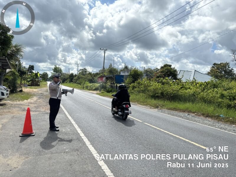 Kamseltibcarlantas: Sat Lantas Polres Pulang Pisau Gelar Dikmas Lantas Penling