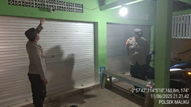 Polsek Maliku Maksimalkan Patroli Malam di Wilkumnya untuk Mewujudkan Kamtibmas Kondusif