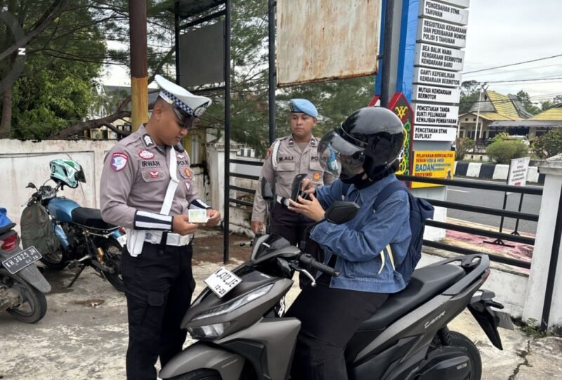 Propam Polres Pulang Pisau Lakukan Pengawasan Ketat dalam Razia Ranmor Gabungan