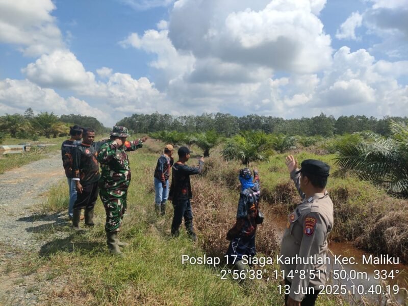 Cegah Karhutla, Polsek Maliku Bersinergi dalam upaya Pencegahan Bencana Alam Karhutla di Wilkum Polsek Maliku