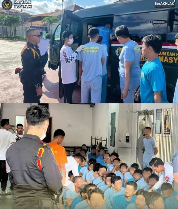 Atasi Overkapasitas dan Pembinaan Lebih Lanjut, Rutan Batam Pindahkan 70 Warga Binaan ke Lapas Kelas IIA Batam