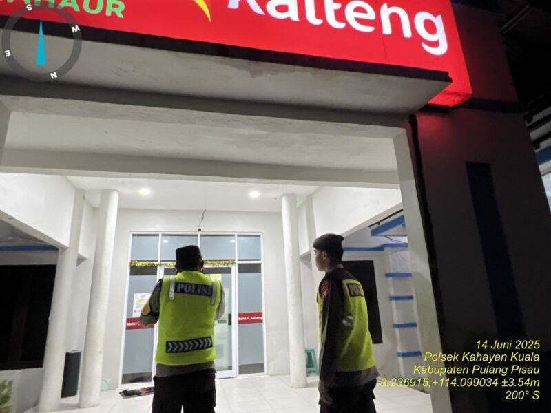 Rutinitas Personil Polsek Kahayan Kuala, guna cegah terjadinya bahaya tindak kejahatan, Kali ini dengan sasaran Objek Vital dan fasilitas Umum juga daerah rawan Kejahatan, guna cipta Sitkamtibmas yang aman terkendali