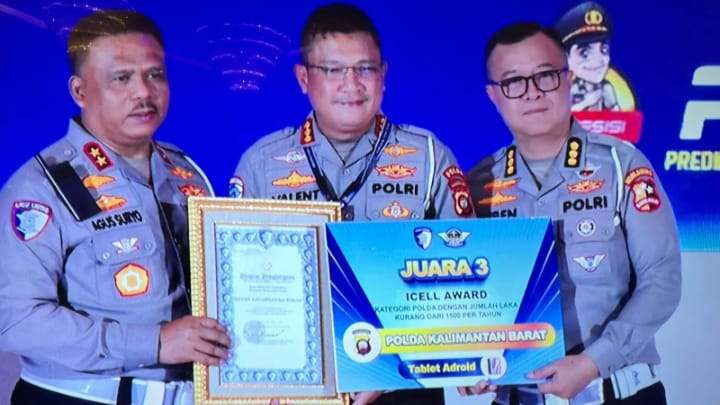 Polda Kalbar Catat Prestasi, Nasional dengan Meraih Peringkat Ketiga ICELL Award 2025