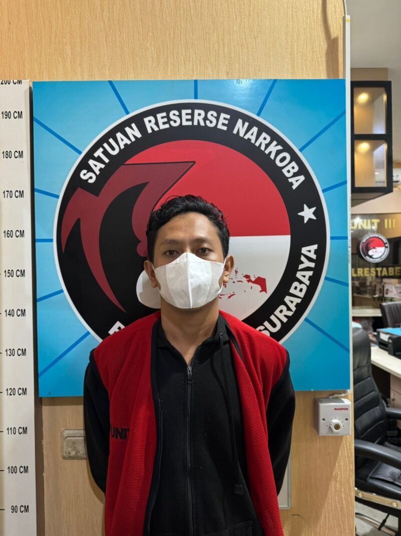 Pelaku Kurir Sabu Dibekuk Polrestabes di Sawahan Surabaya, Polisi Sita 117,6 Gram Narkotika Siap Edar