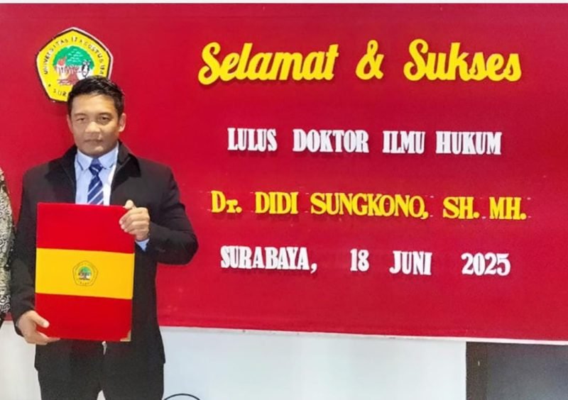 Direktur LBH Rastra Justitia Didi Sungkono Raih Gelar Doktor Ilmu Hukum, Disertasi Perlindungan Anak