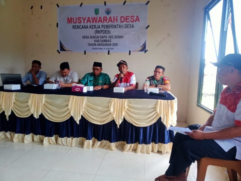 Babinsa Desa Sungai Sapak Ikuti Musyawarah Desa RKP Desa Tahun 2026