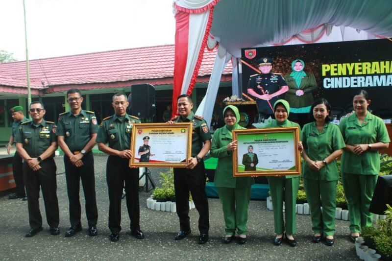Penuh Semangat, Anggota Kodim 1008/Tabalong Sambut Kunjungan Danrem 101/Antasari