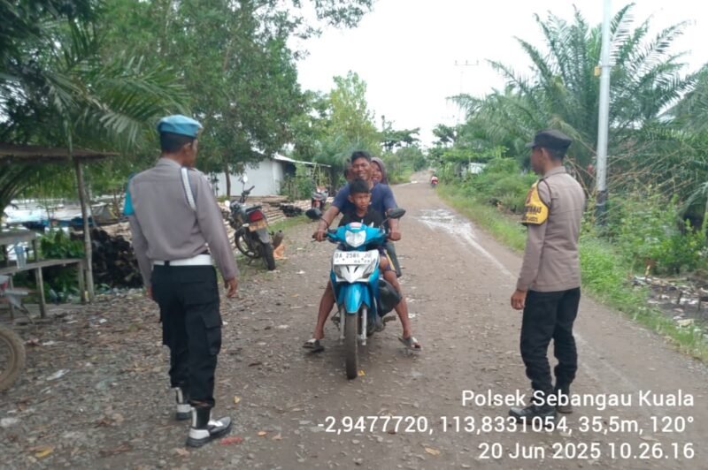 Polsek Sebangau Kuala, laksanakan kegiatan KRYD di wilayah kecamatan Sebangau Kuala