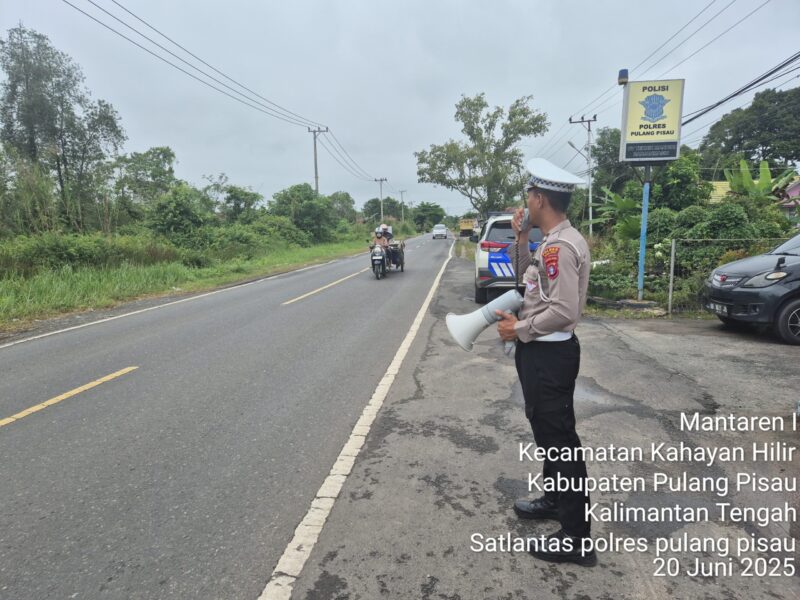 Kamseltibcarlantas: Sat Lantas Polres Pulang Pisau Gelar Dikmas Lantas Penling