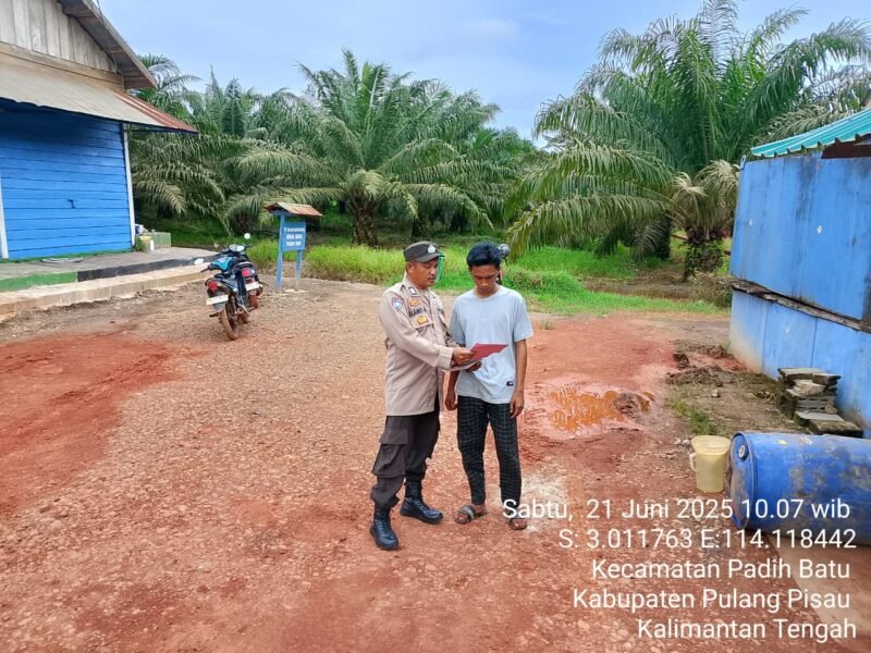 Polsek Pandih Batu Laksanakan Sosialisasi Call Center di Polsek Pandih Batu