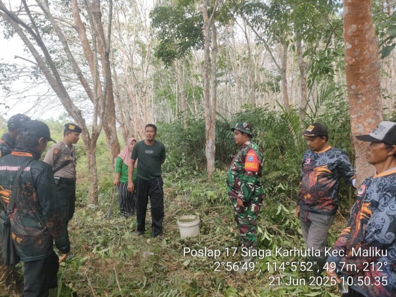 Sosialisasi Larangan Karhutla Sebagai Deteksi dini Pencegahan Bencana Alam Karhutla di Wilkum Polsek Maliku