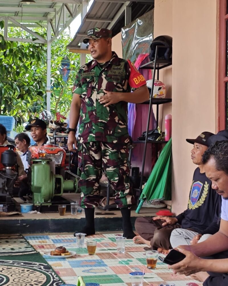 Personel Kodim 1009/Tla Hadiri Syukuran Yang Digelar Brigade Pangan Tani Maju Desa Panggung