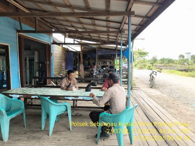 Polsek Sebangau Kuala sambang dan Lakukan Sosialisasi dan imbauan Kepada Masyarakat